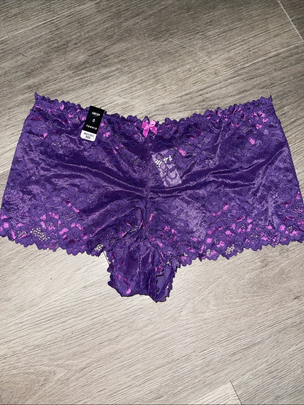 Torrid Lace Boyshort Panty - Purple